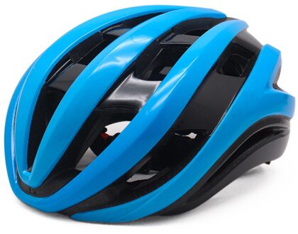 Ultralight Aero Triathlon Fietshelm Vrouwen Mannen Mtb Racefiets Aerodynamica Wind Helm Ciclismo Casco Rood Fietshelm Blauw
