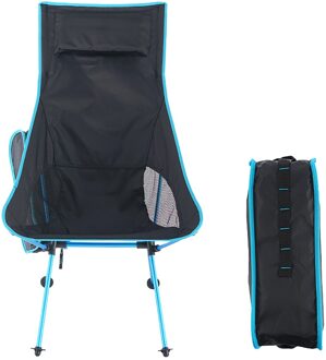 Ultralight Afneembare Draagbare Maan Stoel Lichtgewicht Stoel Vouwen Uitgebreide Seat Office Home Vissen Camping Bbq Tuin # G35 Blauw