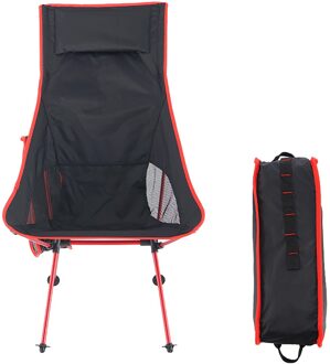 Ultralight Afneembare Draagbare Maan Stoel Lichtgewicht Stoel Vouwen Uitgebreide Seat Office Home Vissen Camping Bbq Tuin # G35 Rood