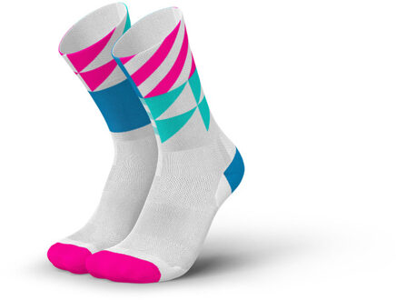 Ultralight Elements Hoge Sokken wit/blauw - 35-38