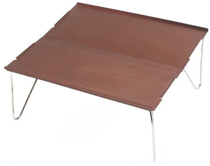 Ultralight Mini Draagbare Tafel Wandelen Camping Opvouwbare Aluminium Tafel Outdoor Backpacken Mini Bureau Met Draagtas Voor Reizen koffie