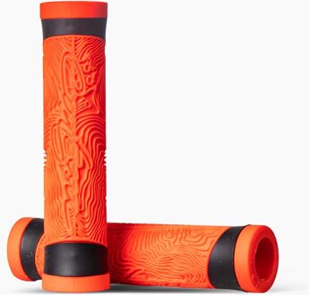 Ultralight Mtb Grips Anti-Slip Siliconen Fiets Handvatten Met Pluggen 5 Stijlen Optioneel Shockproof Fietsen Accessoires rood