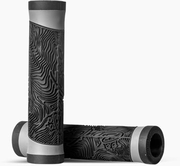 Ultralight Mtb Grips Anti-Slip Siliconen Fiets Handvatten Met Pluggen 5 Stijlen Optioneel Shockproof Fietsen Accessoires zwart