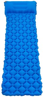 Ultralight Slaapzak Pad Opblaasbare Lucht Matras Kussen Waterdicht Camping Mat Vochtwerende Pad voor Outdoor Rugzak blauw