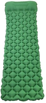 Ultralight Slaapzak Pad Opblaasbare Lucht Matras Kussen Waterdicht Camping Mat Vochtwerende Pad voor Outdoor Rugzak groen