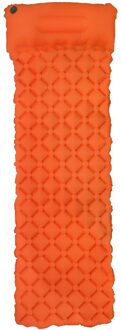Ultralight Slaapzak Pad Opblaasbare Lucht Matras Kussen Waterdicht Camping Mat Vochtwerende Pad voor Outdoor Rugzak oranje