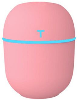 Ultrasone Auto Diffuser Mute Draagbare Mini Usb Luchtbevochtiger Luchtreiniger Met Nachtlampje roze