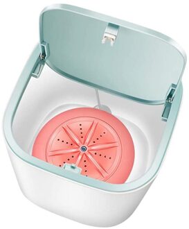 Ultrasone Draagbare Mini Turbo Wasmachine Met Usb Voeding Mini Compact Lichtgewicht Persoonlijke Wassen roze