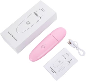 Ultrasone Exfoliërende Machine Comedondrukker Gezicht Peeling Tools Gezicht Schoner Huid Scrubber Facial Massage Beauty Instrument roze