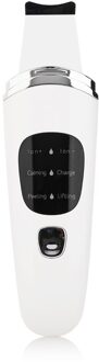 Ultrasone Gezicht Cleaning Huid Scrubber Facial Cleaner Skin Peeling Mee-eter Verwijderen Pore Cleaner Gezicht Scrubber wit nee Carton