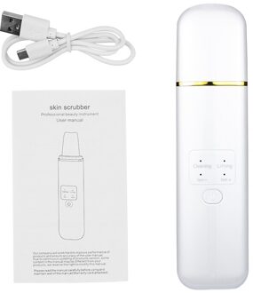 Ultrasone Gezicht Huid Scrubber Oplaadbare Facial Diepe Reiniging Spatel Meeëter Pore Removal Peeling Gezicht Lift Machine HY62 geen doos