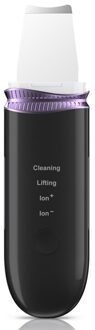 Ultrasone Huid Scrubber Comedondrukker Ion Diepe Gezicht Reiniging Schop Gezicht Spatel Cavitatie Peeling Ems Huid Reinigen wit