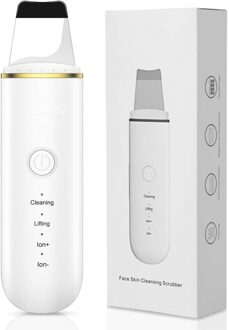 Ultrasone Huid Scrubber Facial Spatel Comedondrukker Pore Schoner Diepe Reiniging Schoonheid Lifting Tool Silicone Borstel