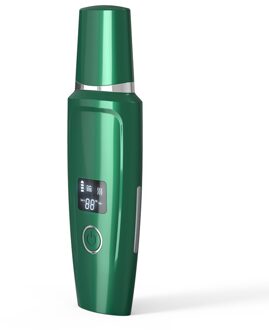 Ultrasone Huid Scrubber Facial Spatel Peeling Kawitacyjny Visage Comedondrukker Gezicht Cleaner Ultrasonico Huid Reinigen groen