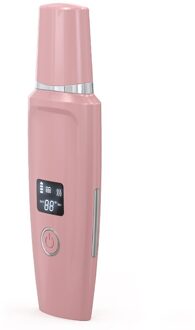 Ultrasone Huid Scrubber Facial Spatel Peeling Kawitacyjny Visage Comedondrukker Gezicht Cleaner Ultrasonico Huid Reinigen Roze