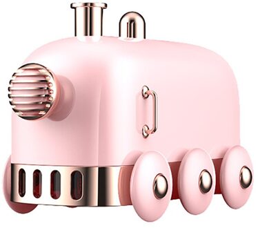 Ultrasone Luchtbevochtiger Retro Mini Trein Usb Aroma Air Diffuser Essentiële Olie Mist Maker Fogger Met Kleur Led Licht # G40 Roze