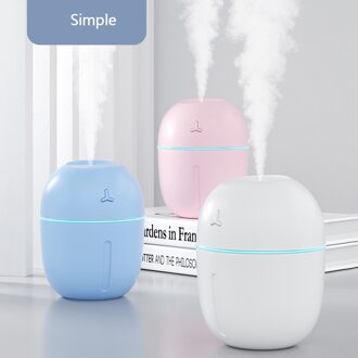 Ultrasone Luchtbevochtiger Thuis Auto Twee-In-een 300Ml Dikke Mist 3 In 1 Leuke Fawn wit