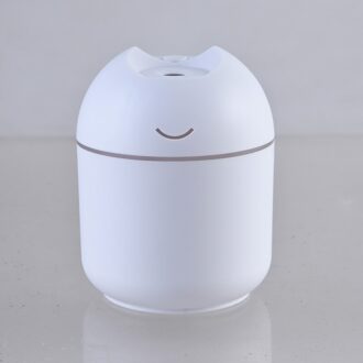 Ultrasone Mini Luchtbevochtiger 200Ml Aroma Etherische Olie Diffuser Voor Home Auto Usb Fogger Mist Maker Met Led night Lamp 200ml wit