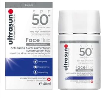 Ultrasun Face Fluid Anti-ageing & Anti-pigmentation Sun Protection Fluid SPF 50+ PA++++ 40ml