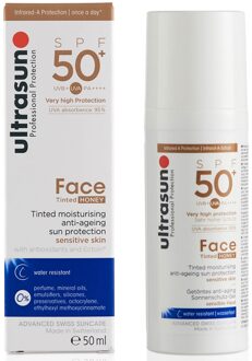 Ultrasun SPF50+ Tinted Face Sun Cream (Various Shades) - Honey