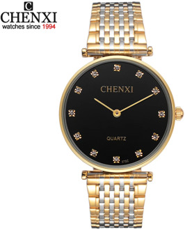 Ultrathin watches Lovers Rhinestone watch for men stainless steel Men's Women's quartz Wrist Watch female form male table