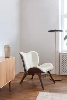 UMAGE A Conversation Piece houten fauteuil donker eiken - Teddy White Wit