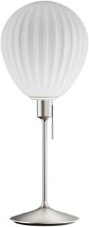 UMAGE Around The World tafellamp, Santé staal geborsteld staal, wit