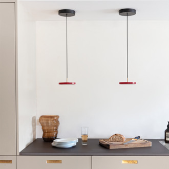 UMAGE Asteria micro hanglamp ruby red - met koordset - Ø 15 cm Rood