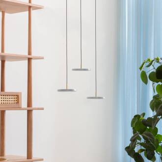 UMAGE Asteria MicroV2 hanglamp dimbaar lichtgrijs lichtgrijs, messing