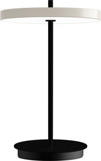 UMAGE Asteria Move tafellamp pearl white met zwarte voet - Ø 20 x 31 cm Wit