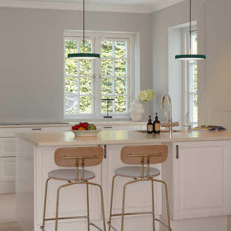 UMAGE Asteria Plus Mini hanglamp forest green - met koordset - Ø 31 cm Groen