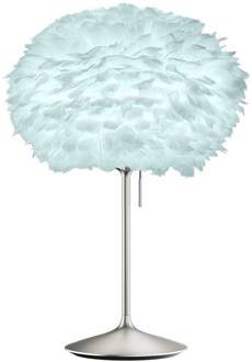 UMAGE Eos medium tafellamp lichtblauw/staal lichtblauw, geborsteld staal
