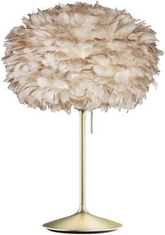 UMAGE Eos medium tafellamp lichtbruin/messing lichtbruin, messing geborsteld