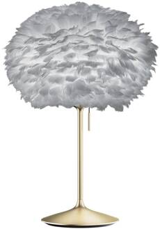 UMAGE Eos medium tafellamp lichtgrijs/messing lichtgrijs, messing geborsteld