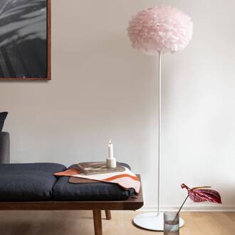 UMAGE Eos medium vloerlamp roze frame wit lichtroze, wit