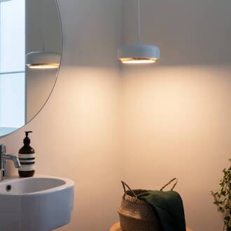 UMAGE Hanglamp Hazel Mini, wit, Ø 22 cm wit, messing