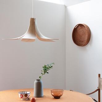 UMAGE Jazz houten hanglamp naturel - met koordset wit - Ø 65 x 24 cm Bruin