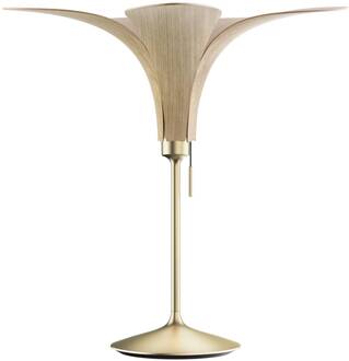 UMAGE Jazz tafellamp licht eiken, messing voet Licht eiken, geborsteld messing