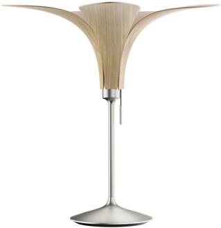 UMAGE Jazz tafellamp licht eiken, stalen voet Licht eiken, geborsteld staal