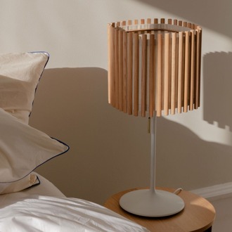 UMAGE Komorebi Medium lampenkap natural oak - Ø 29 cm Bruin