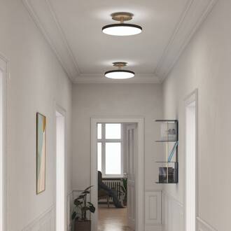 UMAGE LED plafondlamp Asteria UP PLUS, zwart, Ø 60 cm, CCT zwart, messing
