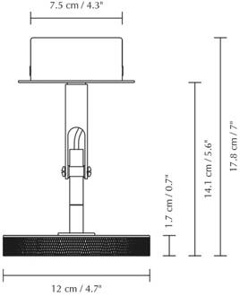 UMAGE LED spot Asteria Spot, Ø 12 cm, messing