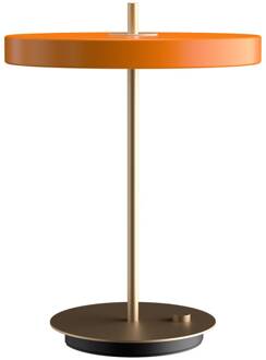 UMAGE LED tafellamp Asteria Table, USB, oranje/messing oranje, messing