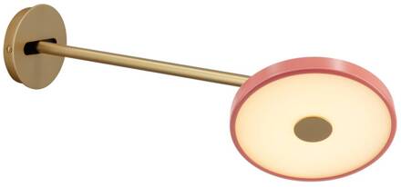UMAGE LED wandlamp Asteria Long, rosé, 42 cm, stekker rosé, messing
