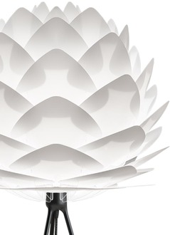 UMAGE Silvia Medium vloerlamp white - met tripod zwart - Ø 50 cm Wit