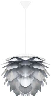 UMAGE Silvia Mini hanglamp brushed steel - met koordset wit - Ø 32 cm Grijs