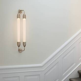 UMAGE wandlamp Lemon Squeeze 2-lamps, lengte 94 cm, messing messing, helder, wit