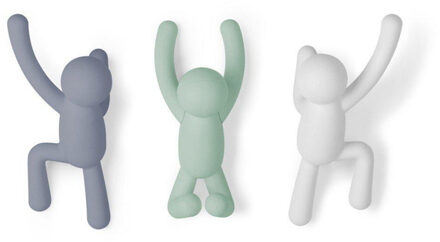 Umbra Buddy Kapstokhaken - Set van 3 - Multicolor