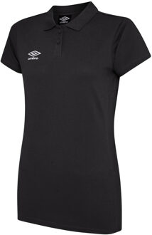 Umbro Dames/Dames Club Essential Poloshirt (Koolstof/Wit) - maat EU 42 / UK 14 Donkergrijs