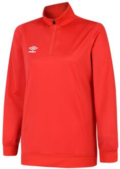 Umbro Dames/Dames Club Essential Sweatshirt met halve rits (Vermiljoen) - maat XL Rood